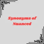 Synonyms of Nuanced