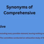 Synonyms of Comprehensive