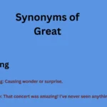 Synonyms of Great