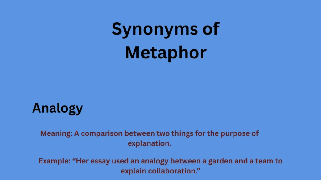 Synonyms of Metaphor