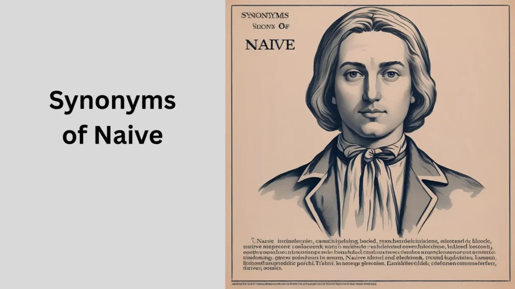 Synonyms of Naive in text