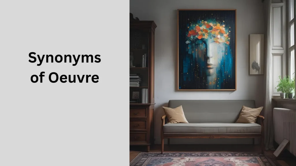 Synonyms of Oeuvre in Text