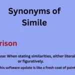 Synonyms of Simile in Text