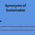 Synonyms of Sustainable