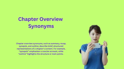 Chapter Overview Synonyms That Simplify Understanding