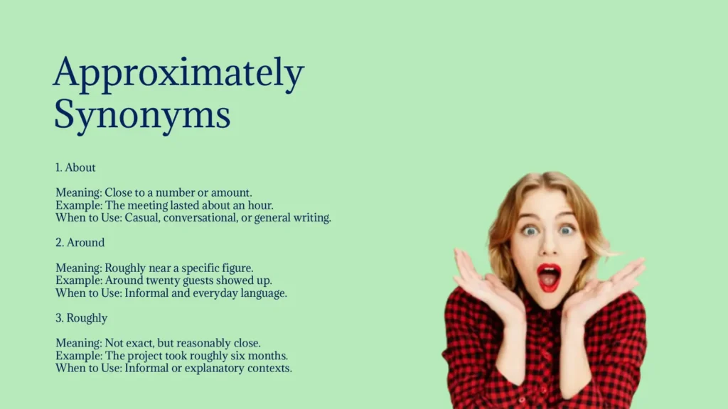 Approximately Synonyms That Improve Writing Precision