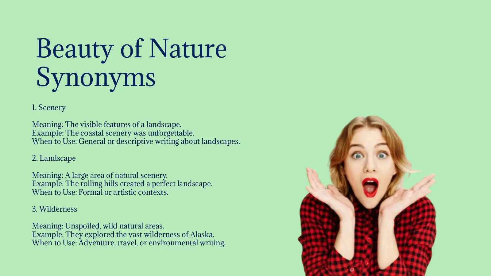 Beauty of Nature Synonyms That Inspire Wonder