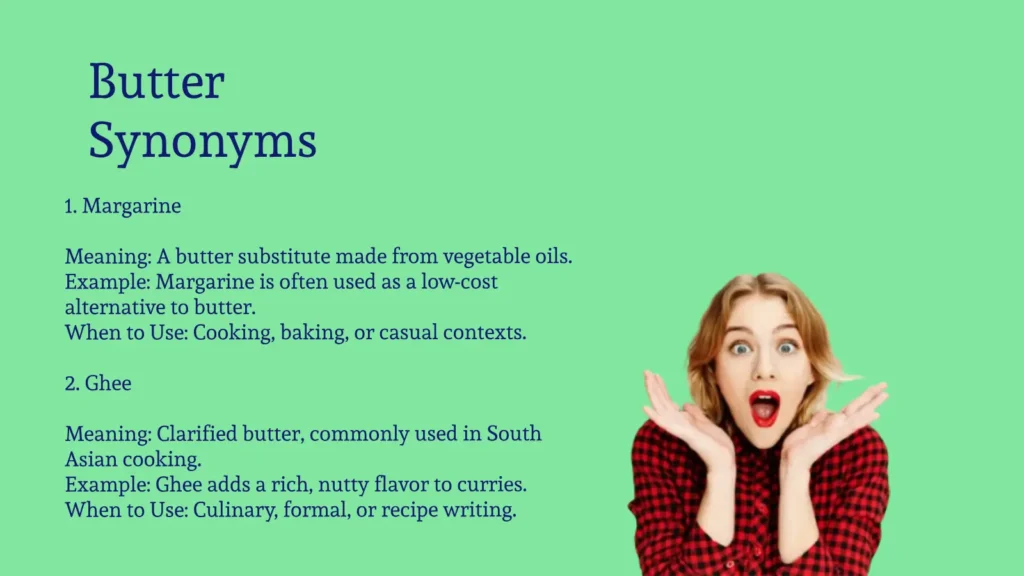 Butter Synonyms That Spread Flavorful Writing Ideas