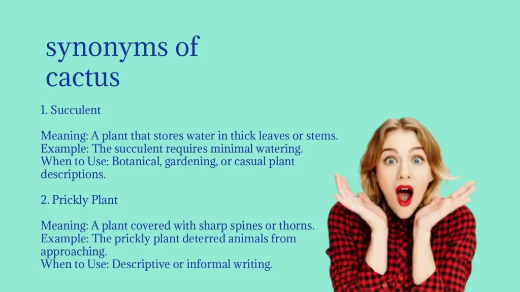 Cactus Synonyms That Sharpen Your Writing
