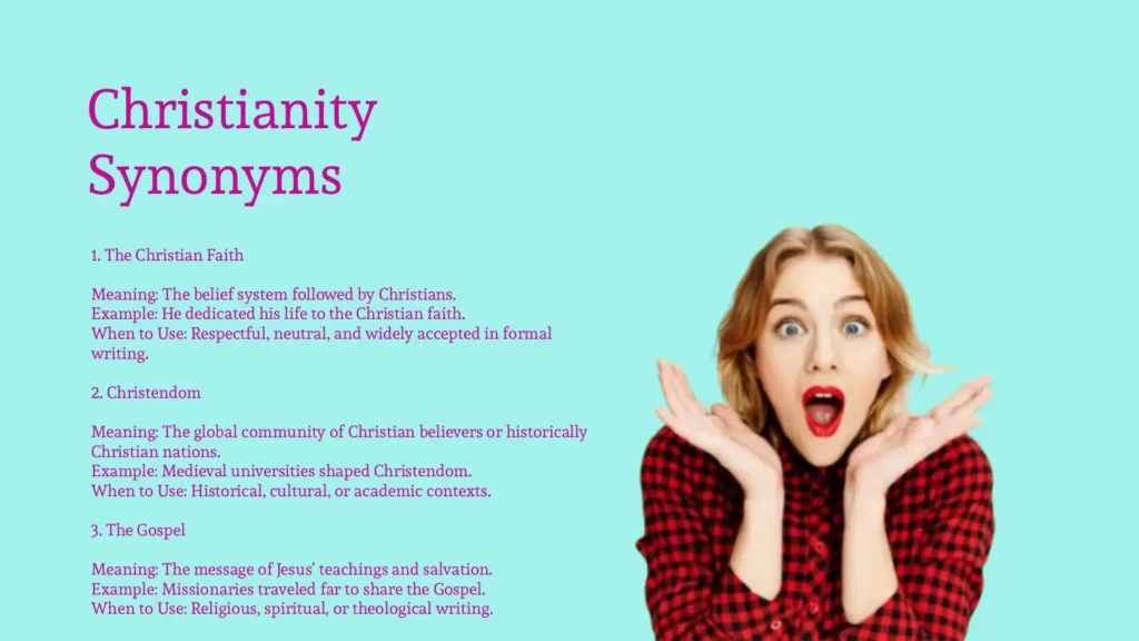 Christianity Synonyms That Clarify Faith Discussions