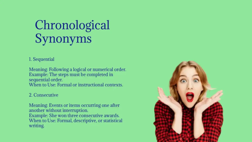 Chronological Synonyms That Perfectly Order Your Writing