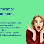 Demeanor Synonyms That Perfectly Describe Behavior Instantly
