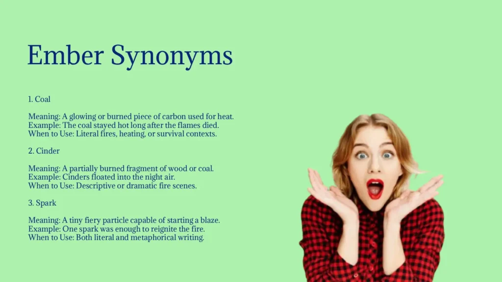 Ember Synonyms That Ignite Vivid Descriptions