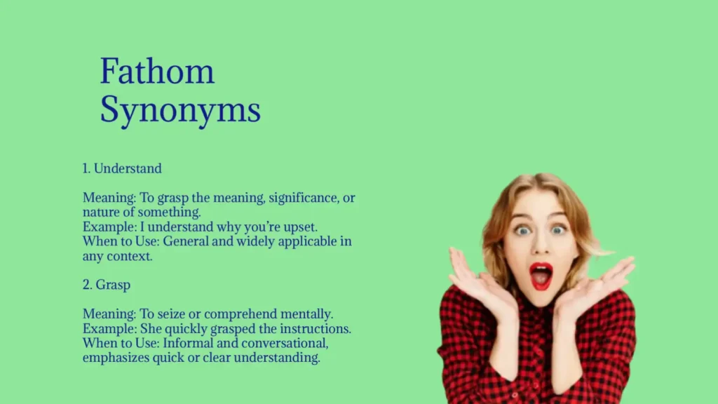 Fathom Synonyms That Deepen Understanding Instantly