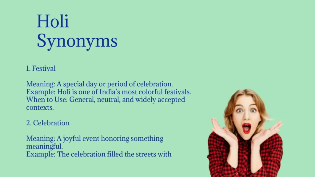 Holi Synonyms That Capture Color, Joy, Celebration
