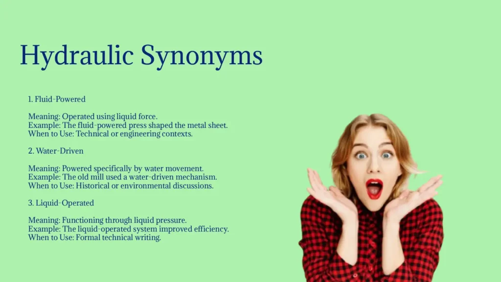 Hydraulic Synonyms That Power Technical Writing Clearly