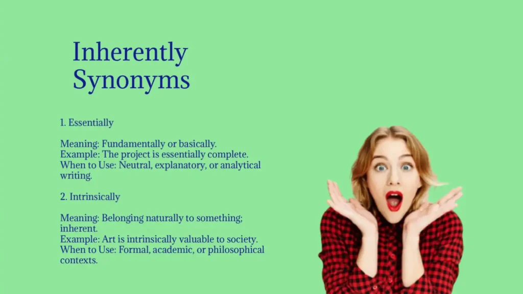 Inherently Synonyms That Strengthen Your Writing Instantly