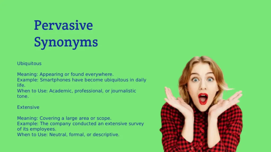 Pervasive Synonyms That Highlight Widespread Influence Clearly
