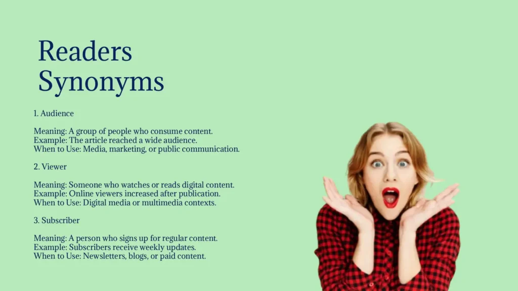 Readers Synonyms That Engage Your Audience Effectively