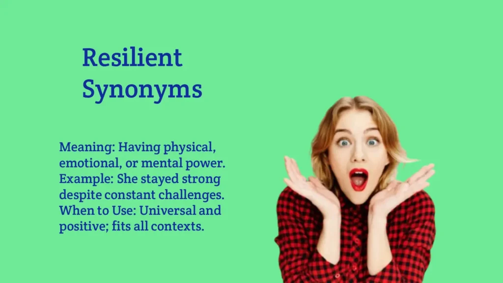 Resilient Synonyms That Showcase Strength and Perseverance