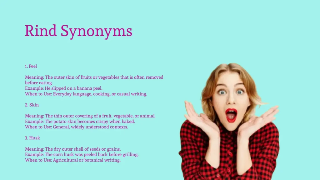 Rind Synonyms That Enhance Culinary Descriptions