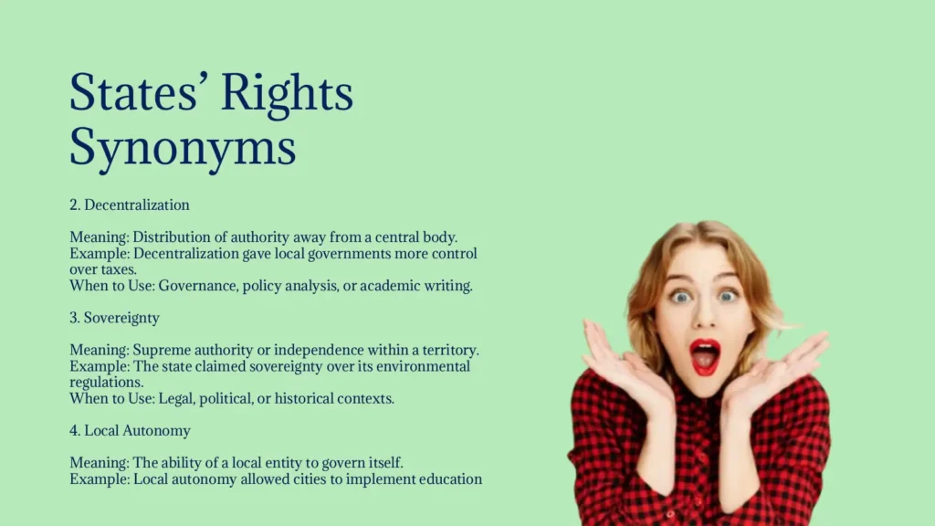 States’ Rights Synonyms That Clarify Governance Concepts