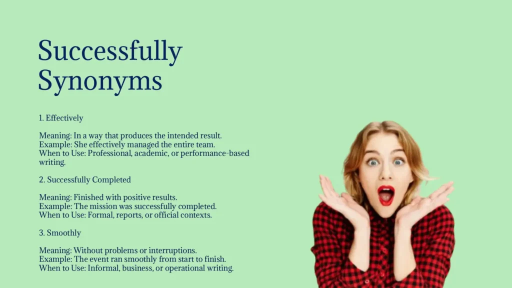 Successfully Synonyms That Showcase Winning Results