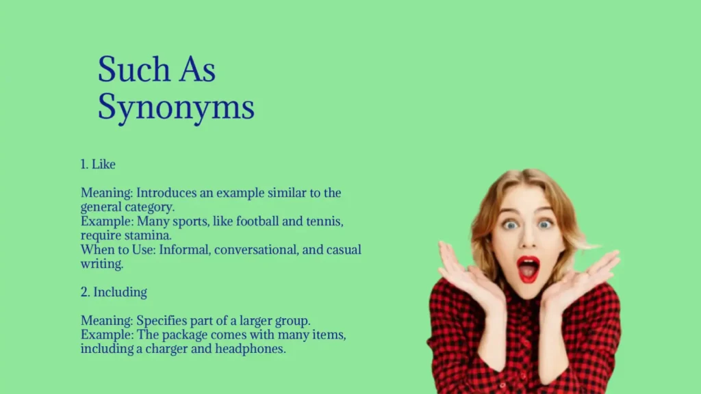 Such As Synonyms That Clarify Examples Effortlessly