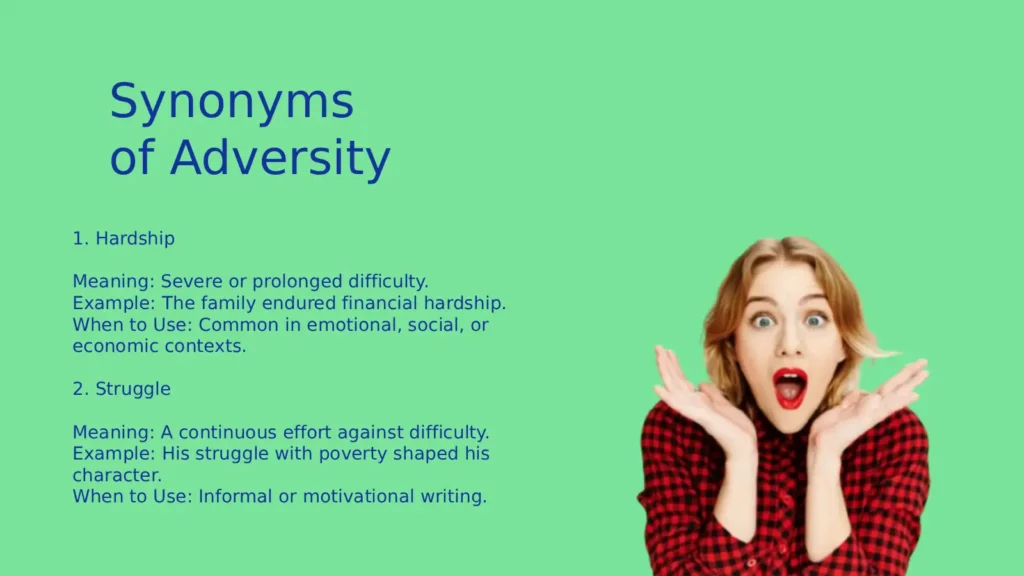 Synonyms of Adversity That Reveal Hidden Strength