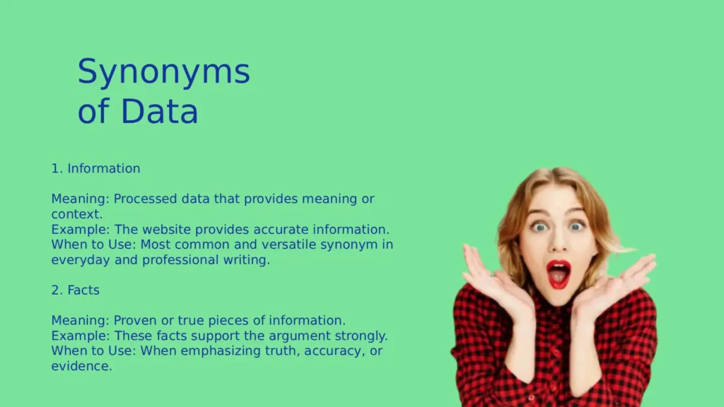 Synonyms of Data: Words You Should Know
