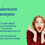 Underscore Synonyms That Emphasize Meaning Perfectly