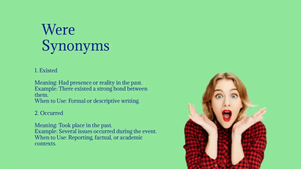 Were Synonyms That Instantly Improve Sentence Clarity