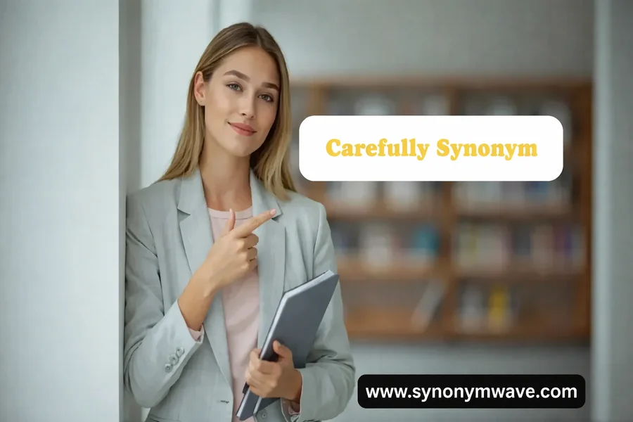 Carefully Synonym