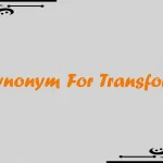 Synonym For Transform