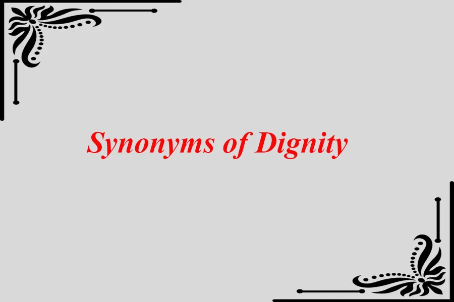 Synonyms of Dignity