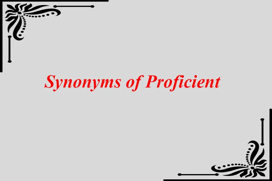 Synonyms of Proficient