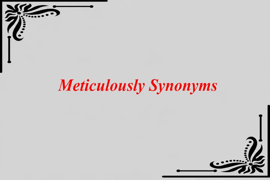 Meticulously Synonym